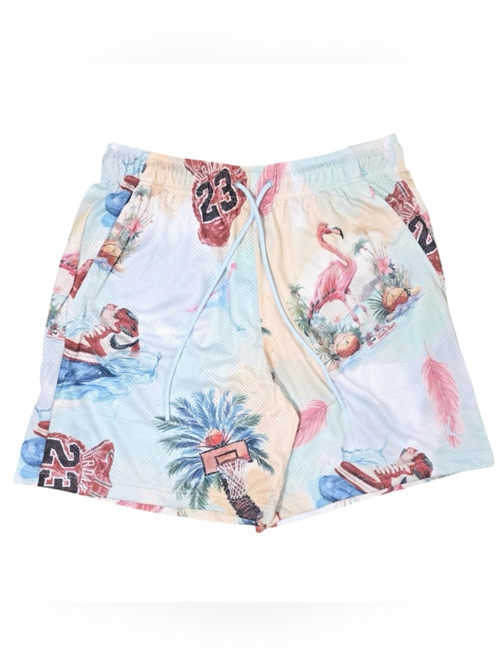 Nike Jordan Shorts Mesh Essential Tropical Print Men's Size Large IB3012-133 NWT